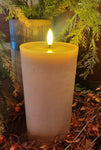 #24PDN  Primitive Caramel 8x4" Flameless Realistic Melt Pillar Candle