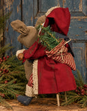 #SONSR Primitive "Santa On Deer" By Dawn's Attic Treasures