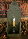#G-WHE Sage Green Wooden Box With Electric Candlestick