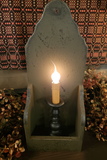 #G-WHE Sage Green Wooden Box With Electric Candlestick