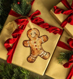 #391742 Gingerbread Man Metal Ornament 6In.