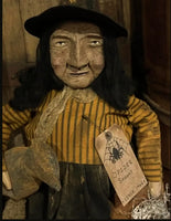 #DAW-JD Primitive Clay Face "JADA" Witch 🧹 MADE IN THE USA!