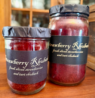 #BLSR "STRAWBERRY RHUBARB" Jar Candle By Black Label Candles