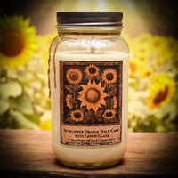 #SFJAR24  Hrebal Star "Sunflower" 24oz Soy Jar Candle