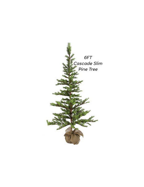 #XX2266 6 Foot Cascade slim tree – Old Farmhouse Primitives