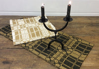 #PCT28 Yorktown Weave Black And Mustard Textile #1 Seller ♥️