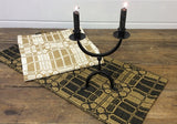 #PCT28 Yorktown Weave Black And Mustard Textile #1 Seller ♥️