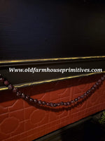 #BJBC69 Primitive Colonial Dried Dark & Plump Cranberry Garland 2'