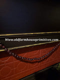 #BJBC69 Primitive Colonial Dried Dark & Plump Cranberry Garland 2'