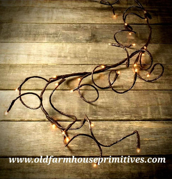 PWTG Electric Willow Twig Lighted Garland – Old Farmhouse Primitives