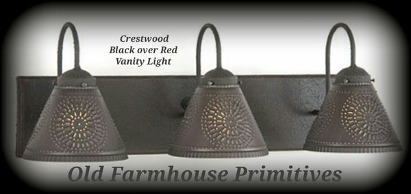 Crestwood Primitive Bathroom Vanity Light