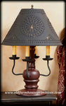 #836A Cedar Creek Lamp in Sturbridge Colors (Made In USA)