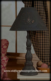 #9187 Primitive Davenport Lamp in Hartford Colors (Made In USA)