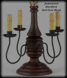 #9188 Primitive Jamestown Lamp in Hartford Colors (Made In USA)