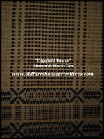 #EW1 Primitive Mustard/Black/Tan Edgefield Weave table square and Runners