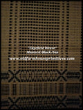 #EW1 Primitive Mustard/Black/Tan Edgefield Weave table square and Runners