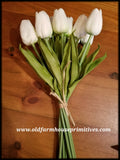 #SWT2 Realistic Spring White Tulips