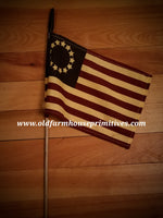#PAF5 Primitive Betsy Ross Americana Flag