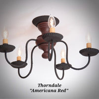 #9183 Primitive Thorndale Ceiling Light (Made In USA)