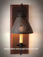 Crestwood Sconce in Espresso with Salem Brick (Made In USA)