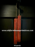 #PBW15 Primitive Colonial Hanging Beeswax Taper Candles (Made In USA)