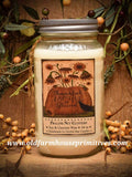 #HSPNC6 Primitive Soy Blend "Praline Nut Clusters" 16 Ounce Jar (Made In USA)