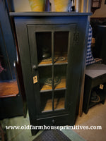 #STPU21 Six Pane Glass Door Curio With Drawer