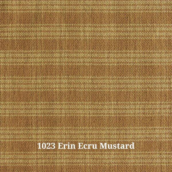 1023 Erin Ecru Mustard (A) Furniture Upholstery Fabric