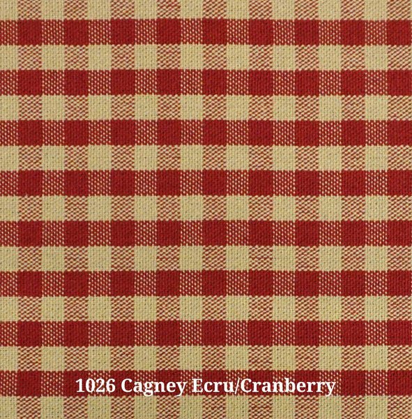 1026 Cagney Ecru/Cranberry (A) Furniture Upholstery Fabric