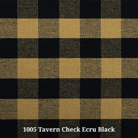 1005 Tavern Check Ecru Black(B)Furniture Upholstery Fabric