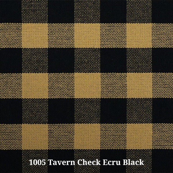 1005 Tavern Check Ecru Black(B)Furniture Upholstery Fabric