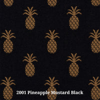 Pineapple 2001 Mustard Black (B) Furniture Upholstery Fabric
