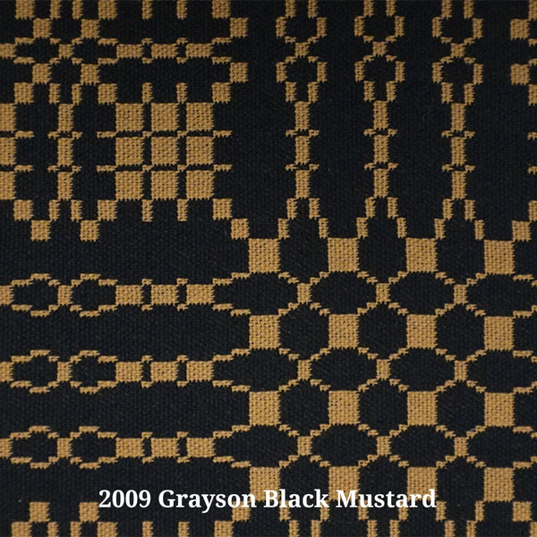 2009 Grayson Black Mustard (B) Furniture Upholstery Fabric