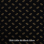 2020 Little Bit Black Linen(B) Furniture Upholstery Fabric