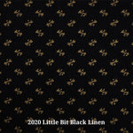 2020 Little Bit Black Linen(B) Furniture Upholstery Fabric