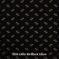 2020 Little Bit Black Linen(B) Furniture Upholstery Fabric