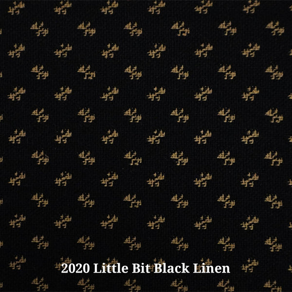 2020 Little Bit Black Linen(B) Furniture Upholstery Fabric