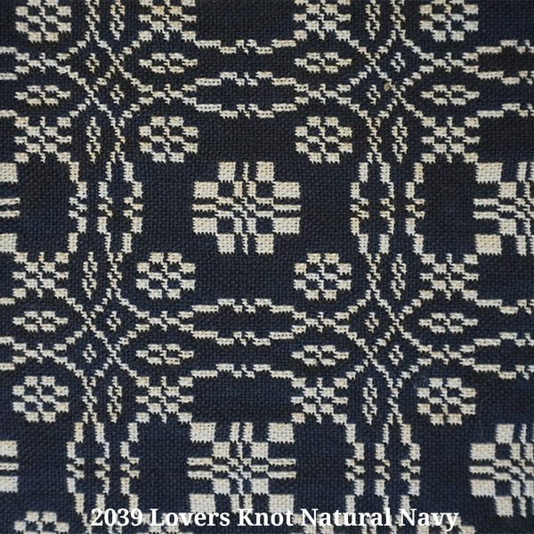 2039 Lovers Knot Natural Navy(B) Furniture Upholstery Fabric