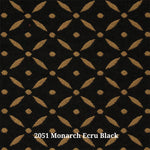 2051 Monarch Ecru Black(B) Furniture Upholstery Fabric