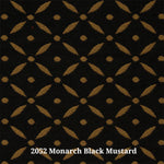 2052 Monarch Black Mustard (B) Furniture Upholstery Fabric