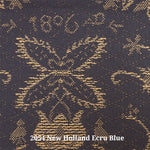 2054 New Holland Ecru Blue (B) Furniture Upholstery Fabric