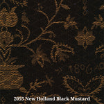 New Holland 2055 Black Mustard (B) Furniture Upholstery Fabric
