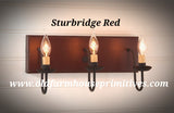 Primitive Vanity Light in Sturbridge Colors