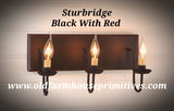 Primitive Vanity Light in Sturbridge Colors