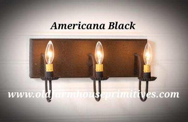 Primitive Vanity Light in Americana Colors