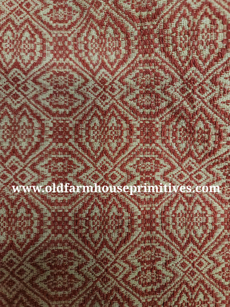 #PCT93 Pebble Brook Cranberry And Tan Textile