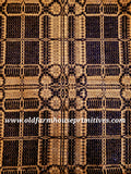 #PCT28 Yorktown Weave Black And Mustard Textile #1 Seller ♥️