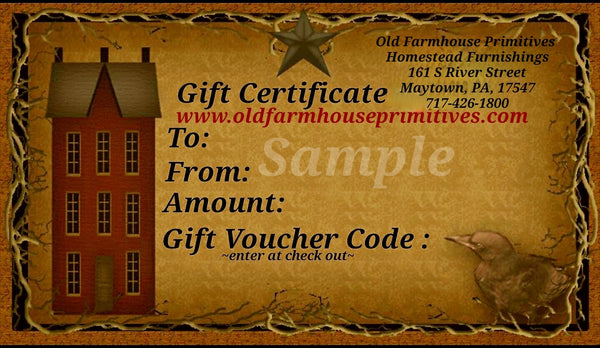 GIFT CERTIFICATES