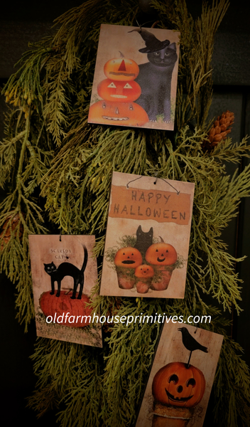 #10513 "Spooky Fun" Halloween Ornaments
