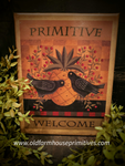 #VBD1237 "A Primitive Welcome" Canvas Print